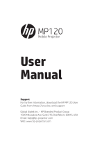 HP Mobile Projector MP120 Manuel utilisateur