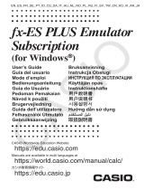 Casio fx-ES PLUS Emulator Subscription Manuel utilisateur