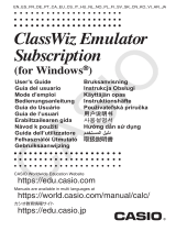 Casio ClassWiz Emulator Subscription Mode d'emploi