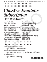 Casio ClassWiz Emulator Subscription Manuel utilisateur