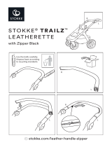 mothercare Stokke Trailz Handle Letherette with zipper Warn Leaflet Mode d'emploi