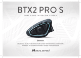 Midland BTX2 Pro S Bluetooth Kommunikation, Doppelset Le manuel du propriétaire