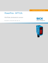 SICK PowerProx - WTT12L MultiTask photoelectric sensor Mode d'emploi