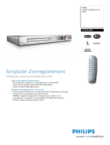 Philips DVDR3380/31 Product Datasheet