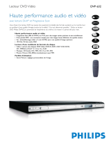 Philips DVP632/00 Product Datasheet