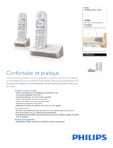 Philips D4002W/FR Product Datasheet