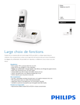 Philips D6051W/FR Product Datasheet