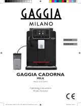 Gaggia Cadorna Milk Le manuel du propriétaire