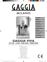 Gaggia Milano Viva Deluxe Le manuel du propriétaire
