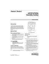 American Standard ASYSTAT625A Installer's Manual