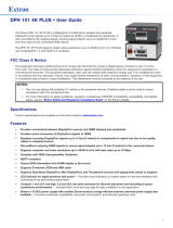 Extron electronics DPH 101 4K PLUS Manuel utilisateur