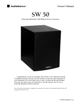 AudioSource Powered Subwoofer with Built-in Stereo Crossover Manuel utilisateur