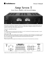 AudioSource Amp Seven T Manuel utilisateur