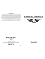 American Acoustics AAL18 Le manuel du propriétaire