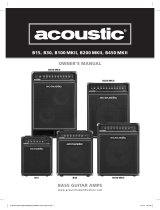 Acoustic B15 Le manuel du propriétaire