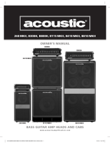 Acoustic B800H Le manuel du propriétaire