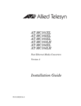 Allied Telesis AT-MC102XL Guide d'installation