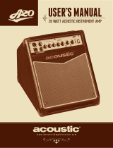 Acoustic A20 Manuel utilisateur