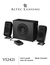 Altec Lansing VS2521 Manuel utilisateur