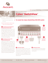 Avocent Cybex SwitchView Quick Installation Manual