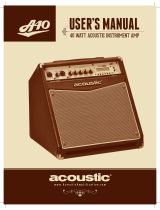 Acoustic A40 Manuel utilisateur