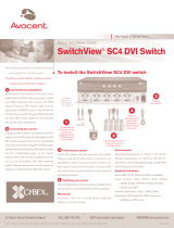 Avocent SwitchView SC4 DVI Quick Installation Manual