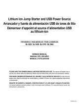 Schumacher SL1435 Lithium Ion Jump Starter and USB Power Source SL1439 Lithium Ion Jump Starter and USB Power Source SL1519 Lithium Ion Jump Starter and USB Power Source SL1562 Lithium Ion Jump Starter and USB Power Source Le manuel du propriétaire