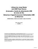Schumacher Electric SL1474 Lithium Ion Jump Starter and USB Power Source Le manuel du propriétaire