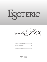 Esoteric Grandioso P1X Le manuel du propriétaire