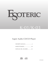 Esoteric K-01 Le manuel du propriétaire