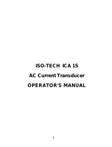 Iso-Tech ICA 15 Manuel utilisateur