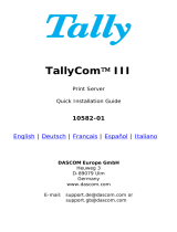 Tally Dascom TallyCom III Guide de démarrage rapide