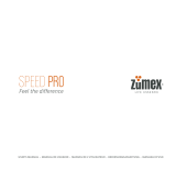 Zumex Speed Pro Self Service Manuel utilisateur