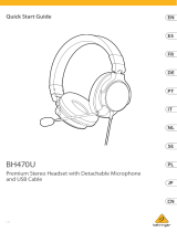 Behringer BH470U Premium Stereo Headset Mode d'emploi