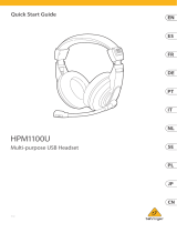 Behringer HPM1100U Multi-purpose USB Headset Mode d'emploi