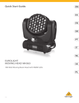 Behringer MOVING HEAD MH363 Guide de démarrage rapide