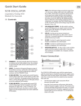 Behringer 921B Oscillator Legendary Analog VCO Module for Eurorack Mode d'emploi