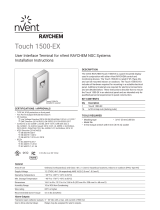Raychem TOUCH 1500 EX Guide d'installation