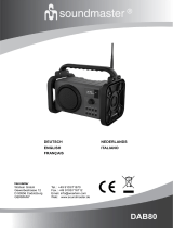 Soundmaster DAB80 Manuel utilisateur