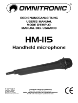 Omnitronic HM-115 Manuel utilisateur
