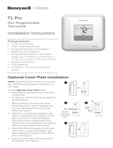 Honeywell T1 Pro Installation Instructions Manual