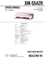 Sony XM554ZR - XM Amplifier Manuel utilisateur