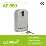 Comunello AF 550 Manuel utilisateur