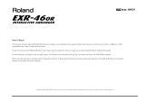 Roland EXR-46 OR Le manuel du propriétaire