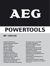 AEG Powertools MF 1400 KE Original Instructions Manual