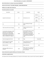 Bauknecht BCIC 3C26 ES CH Product Information Sheet