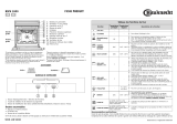 Bauknecht BSPH 5900 IN Program Chart