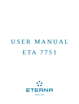 Eterna ETA 7751 Manuel utilisateur