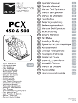 Altrad PCX 500 Manuel utilisateur