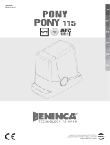 Beninca PONY 115 Manuel utilisateur